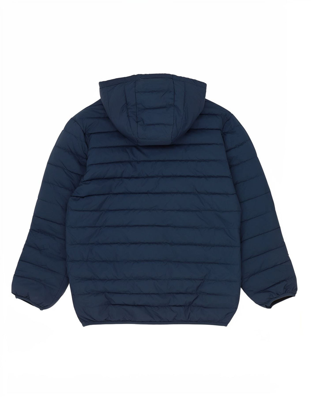 Quiksilver Boys Hooded Padded Jacket 13-14 Years Large Navy Blue Polyester