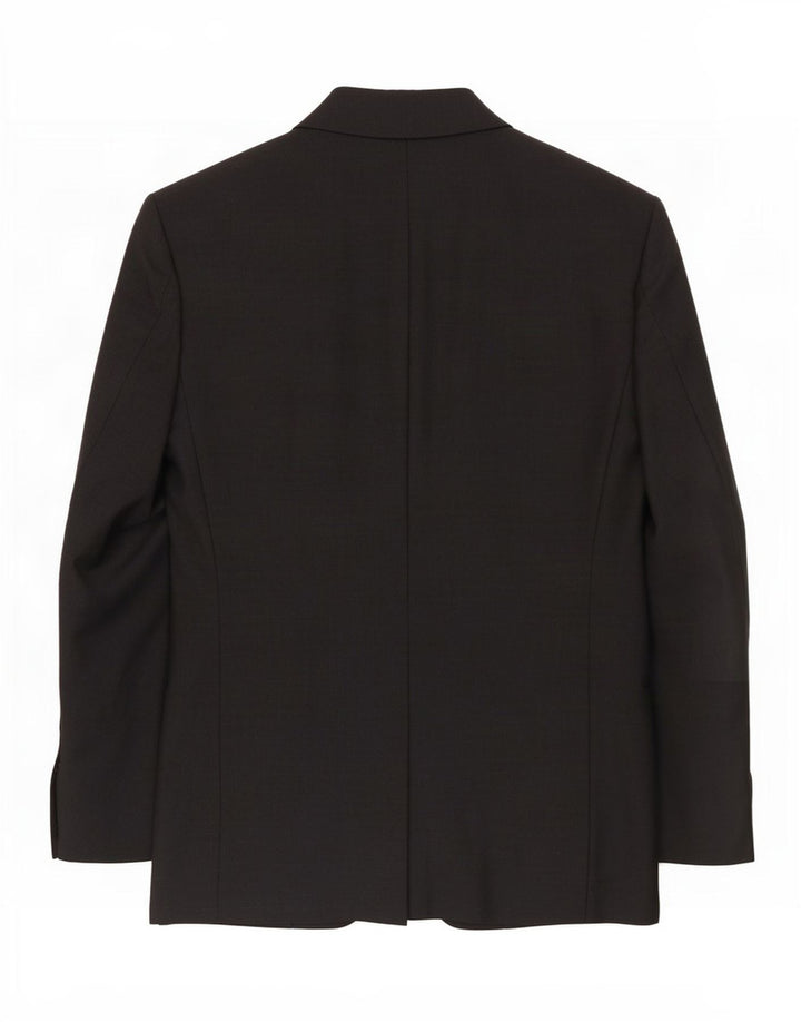 Giorgio Zanella Mens 1 Button Blazer Jacket IT 48 Medium Grey Wool