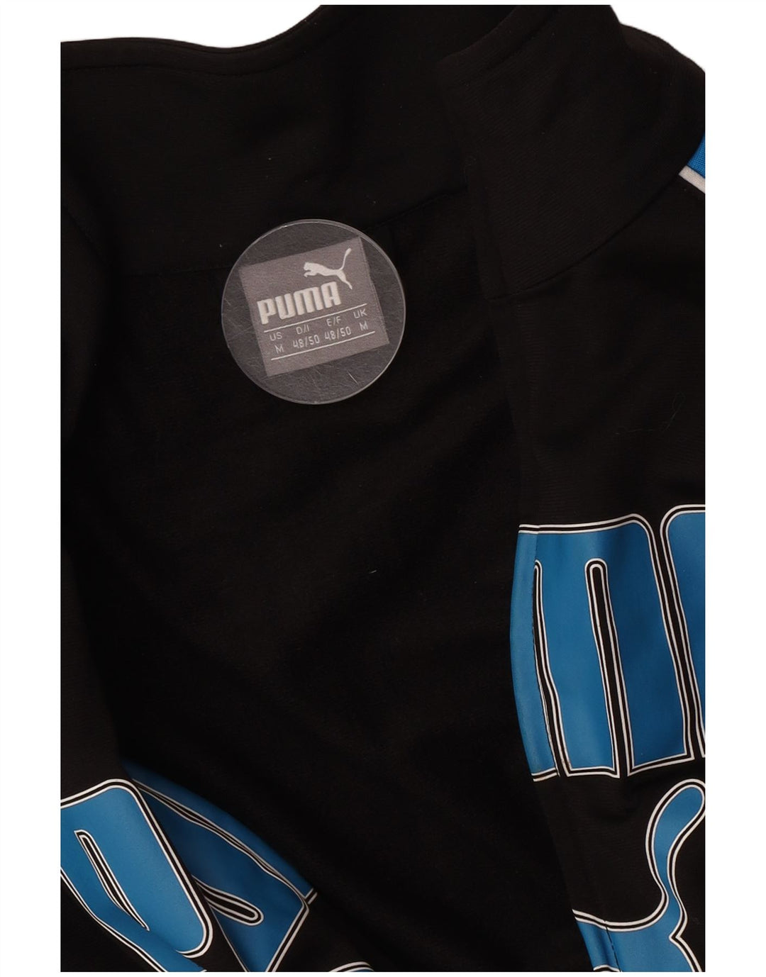 Puma Mens Tracksuit Top Jacket Medium Black Colourblock