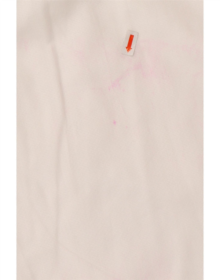 ROCCOBAROCCO Mens Formal Shirt Size 17 1/2 44 XL White