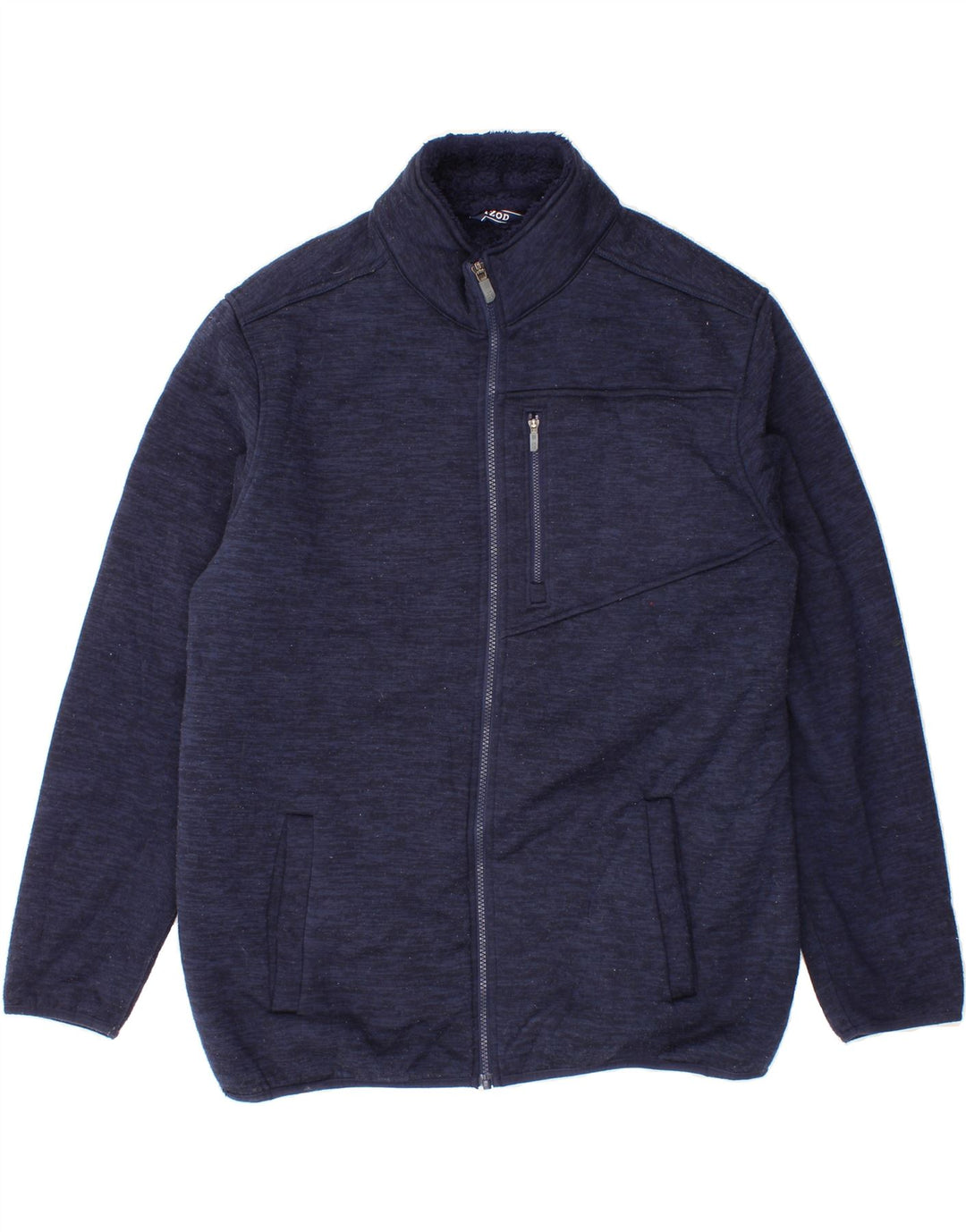 IZOD Mens Windbreaker Jacket UK 40 Large Navy Blue Polyester Vintage Izod and Second-Hand Izod from Messina Hembry 