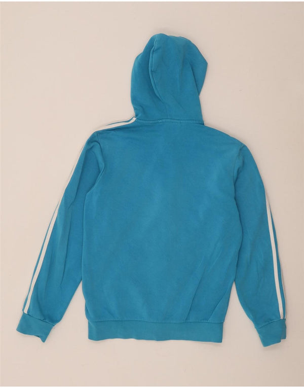 Adidas Mens Zip Hoodie Sweater Small Blue Cotton