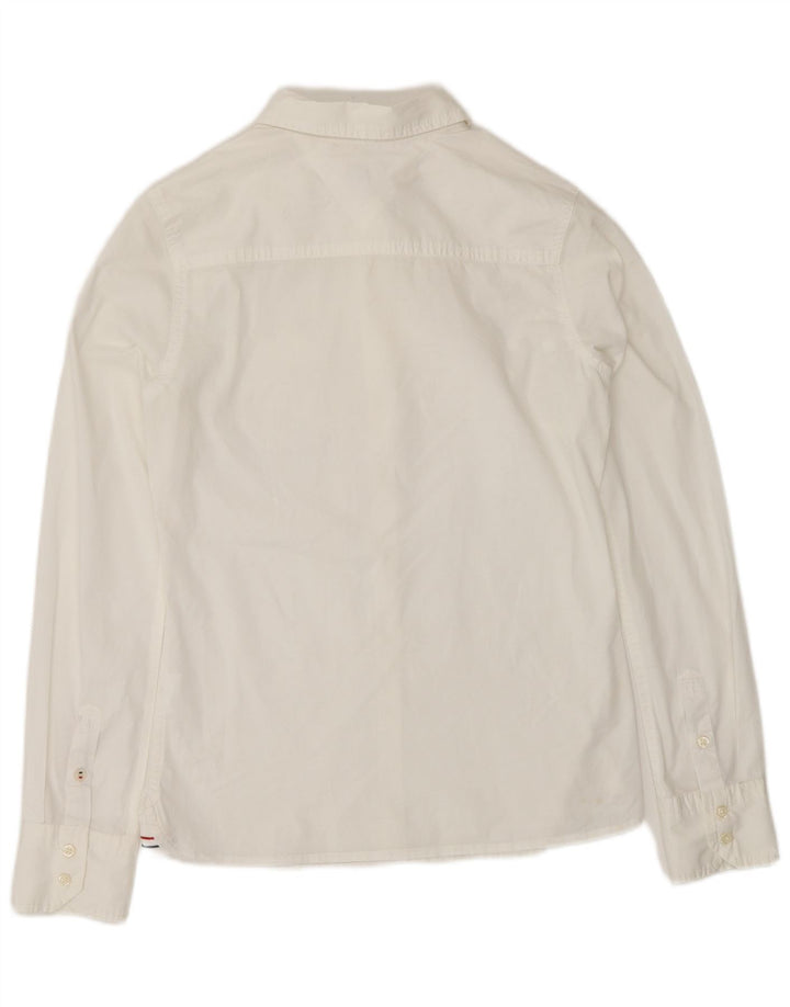 TOMMY HILFIGER Womens Shirt UK 10 Small White