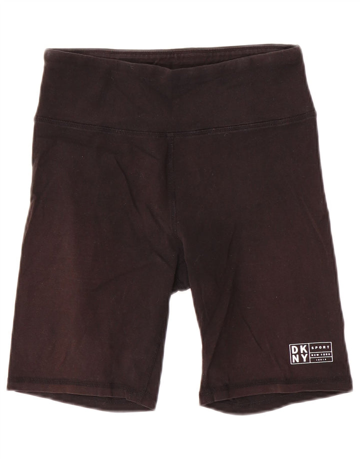 Dkny Womens Sport Shorts UK 8 Small Black
