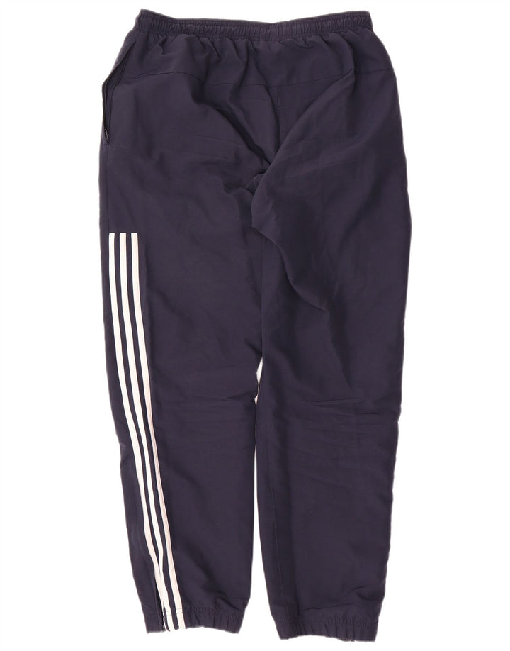 ADIDAS Mens Tracksuit Trousers Joggers Large  Navy Blue Polyester