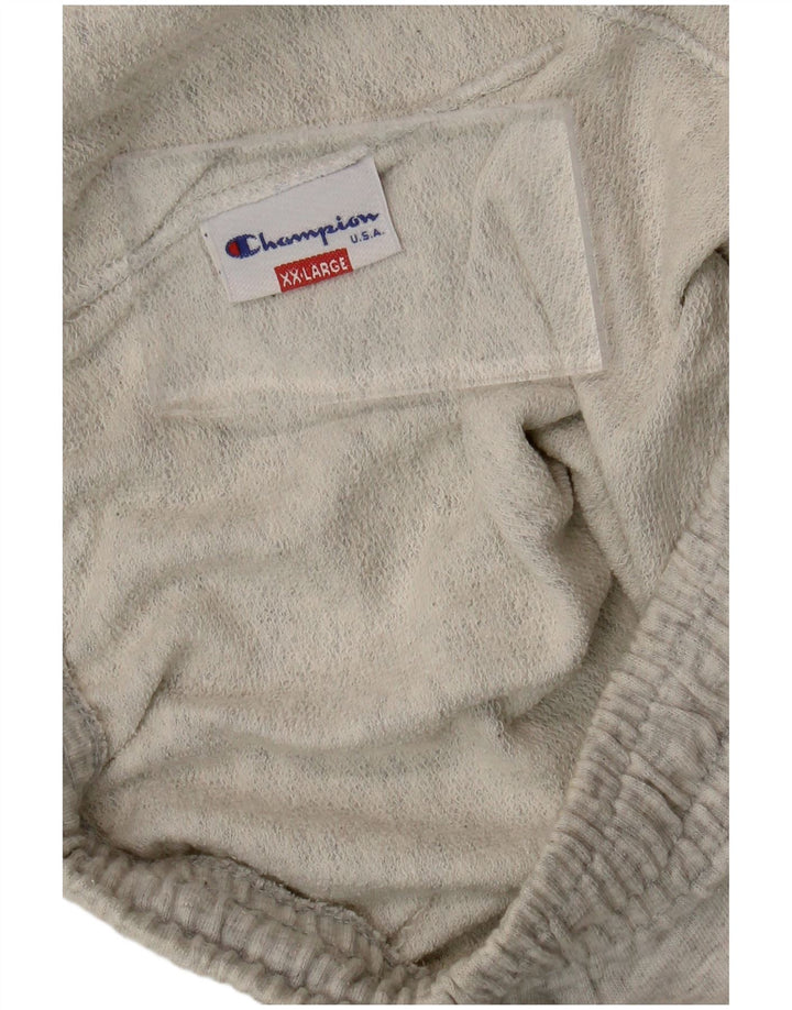 CHAMPION Boys Sport Shorts 15-16 Years 2XL Grey Cotton