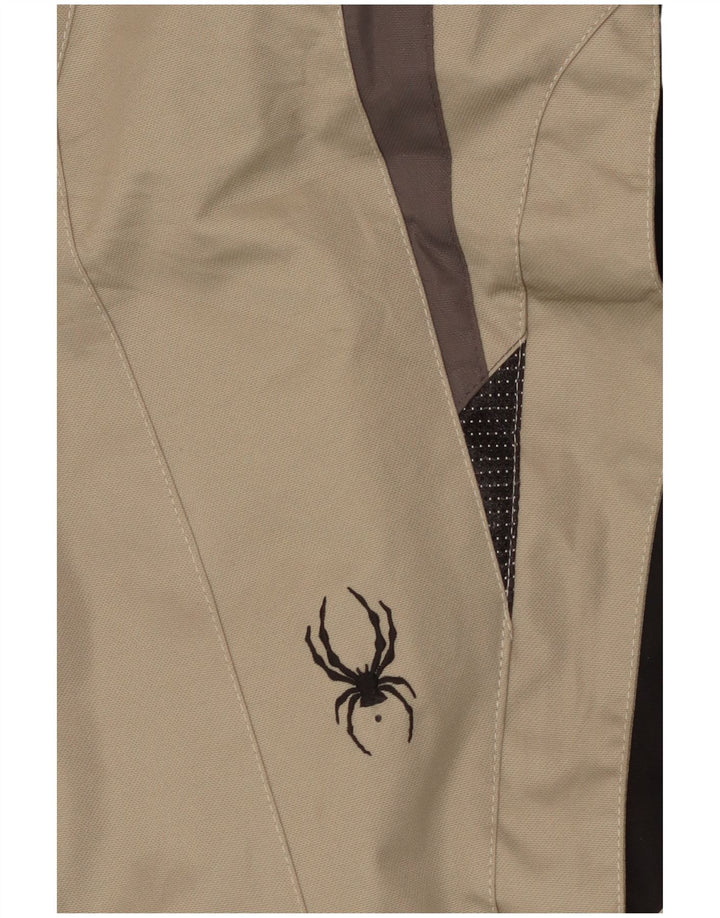 Spyder Mens Ski Jacket UK 40 Large Beige Colourblock