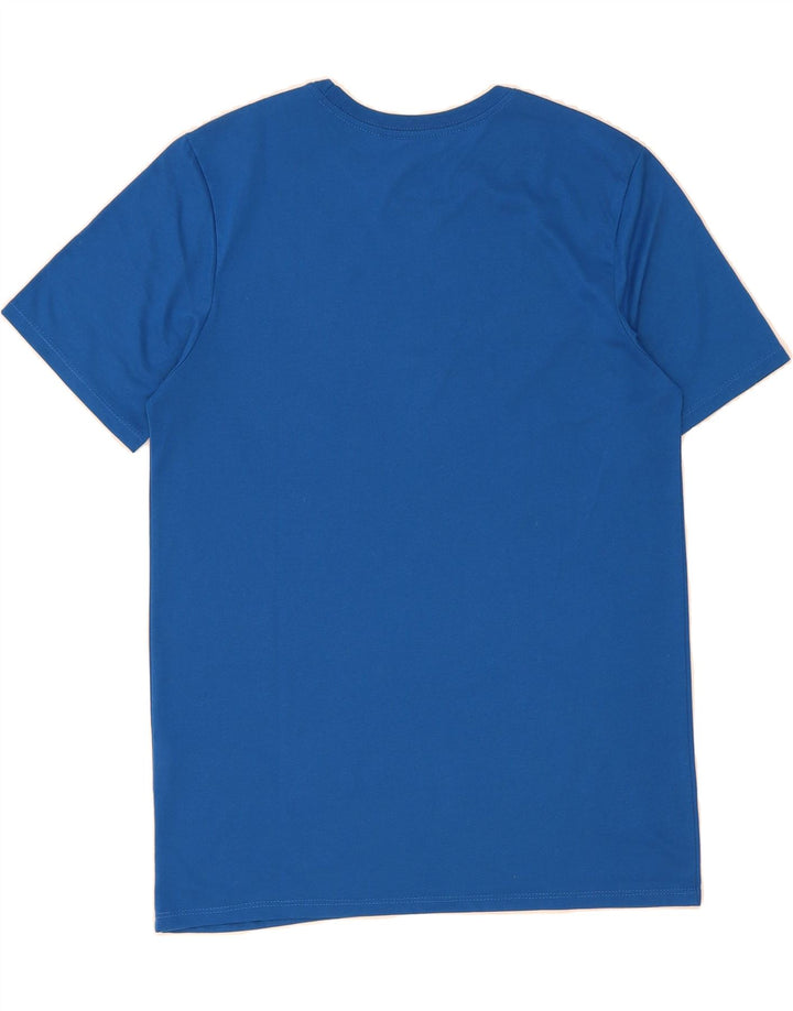 NIKE Mens Dri Fit Graphic T-Shirt Top Medium Blue Vintage Nike and Second-Hand Nike from Messina Hembry 