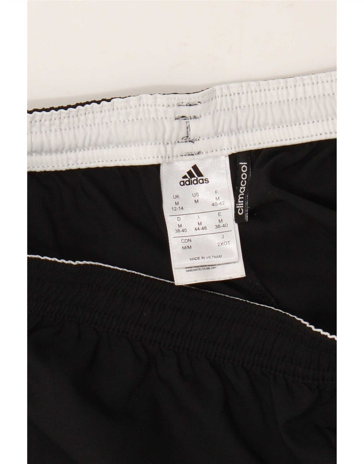Adidas Womens Climacool Sport Shorts UK 12/14 Medium Black Polyester