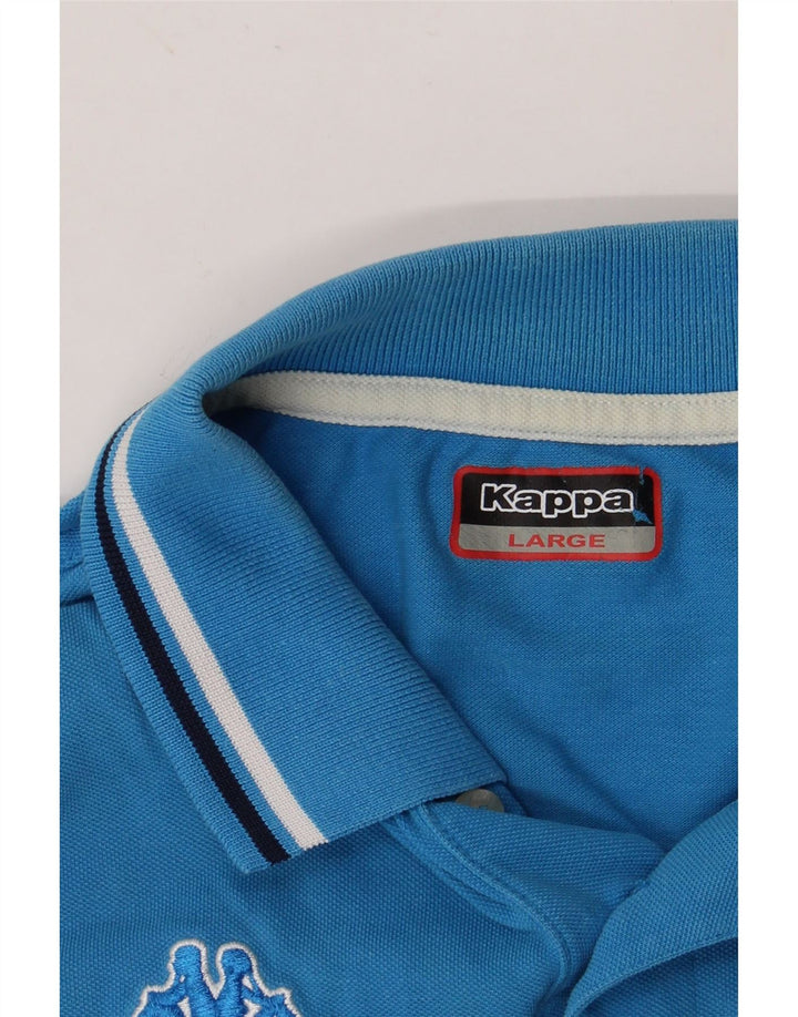 KAPPA Mens Polo Shirt Large Blue