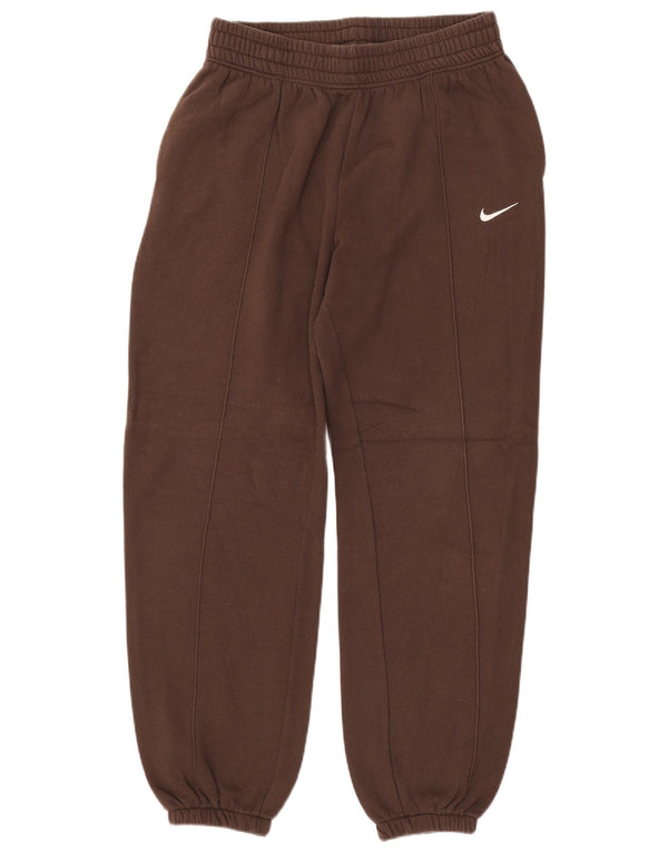 NIKE Mens Tracksuit Trousers Joggers Medium Brown Cotton