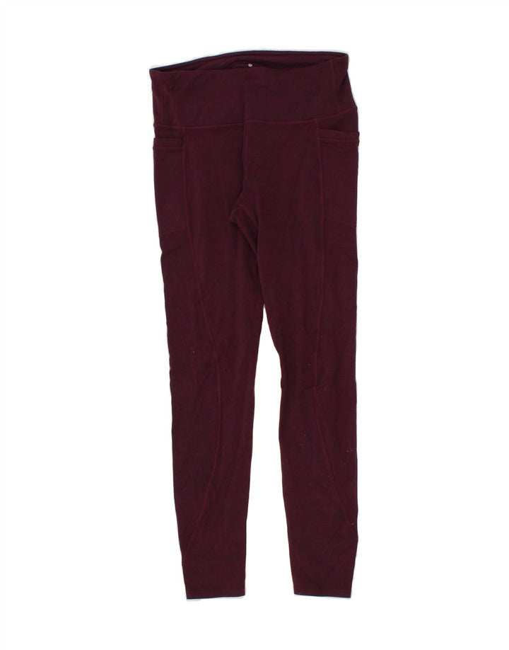 ATHLETA Womens Leggings UK 12 Medium  Purple Nylon Vintage Athleta and Second-Hand Athleta from Messina Hembry 