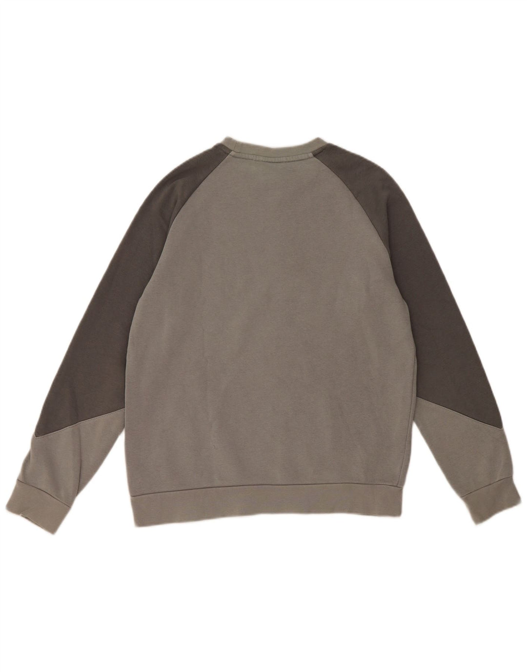 ADIDAS Boys Graphic Sweatshirt Jumper 13-14 Years Grey Colourblock Cotton