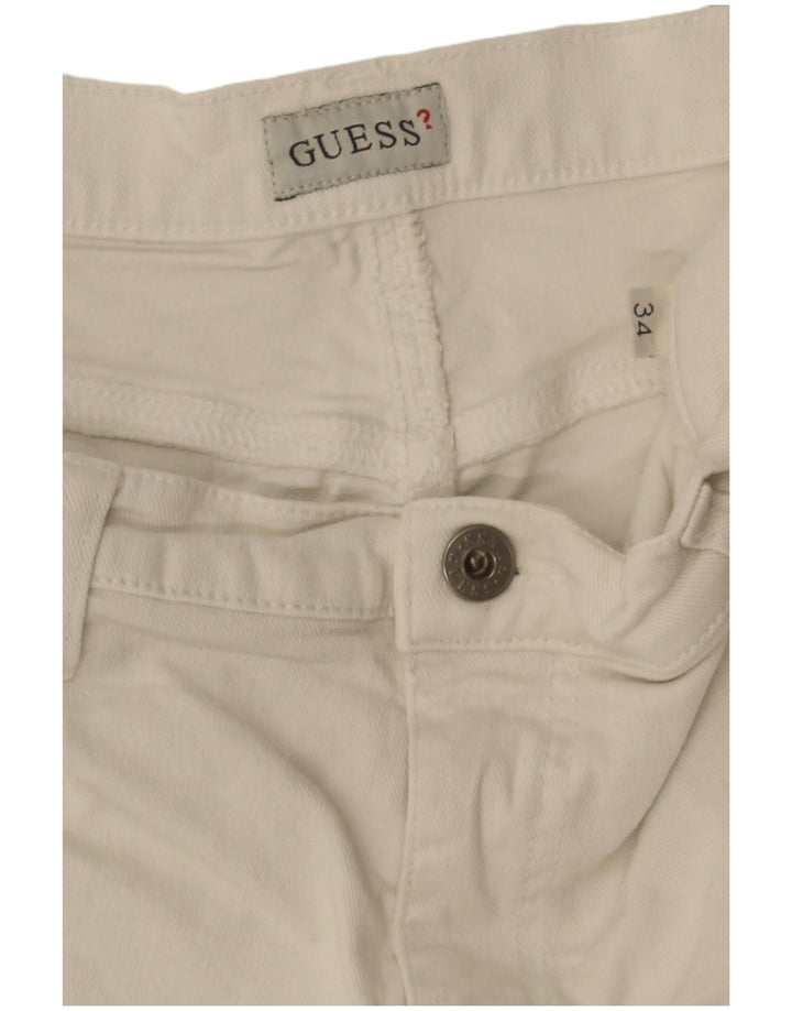 Guess Mens Bootcut Jeans W34 L28 Off White