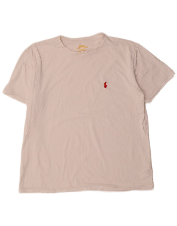 Polo Ralph Lauren Mens T-Shirt Top Medium White Cotton