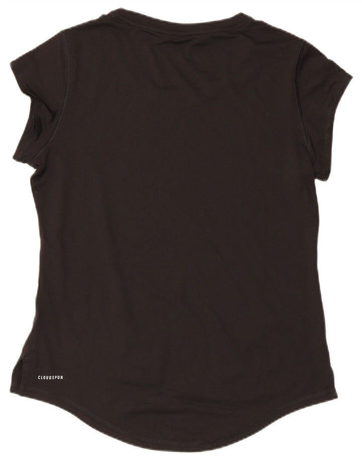 Puma Womens Cloudspun T-Shirt Top UK 12 Medium Black Polyester
