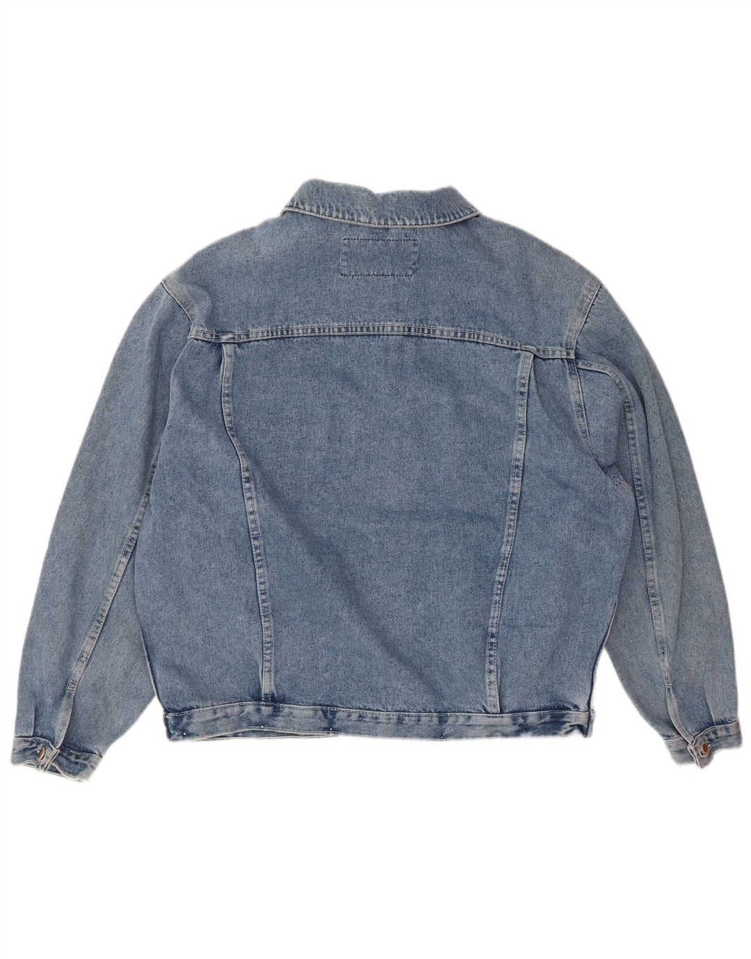 VINTAGE Mens Denim Jacket UK 40 Large Blue Cotton