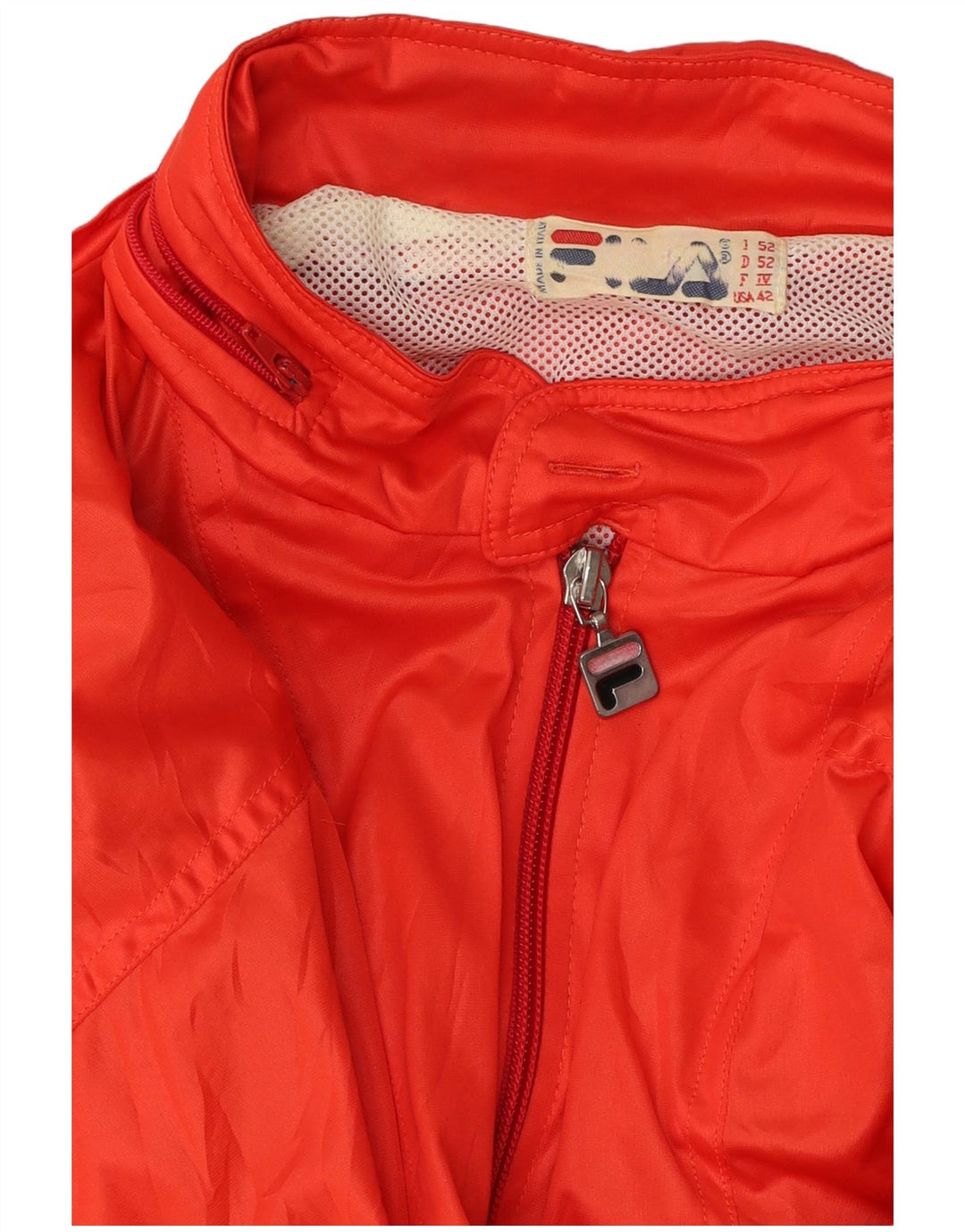 FILA Mens Hooded Windbreaker Jacket IT 52 XL Red