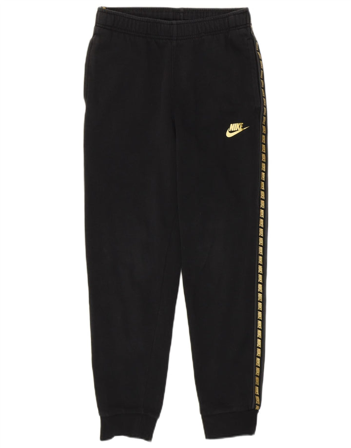 Nike Girls Loose Fit Graphic Full Tracksuit 12-13 Years Large Black Cotton