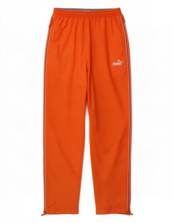 Puma Mens Tracksuit Trousers Small Orange Polyester