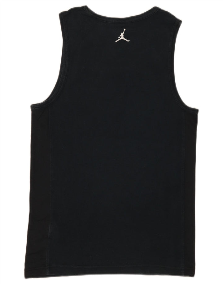 Jordan Mens Dri Fit Vest Top Small Black Cotton