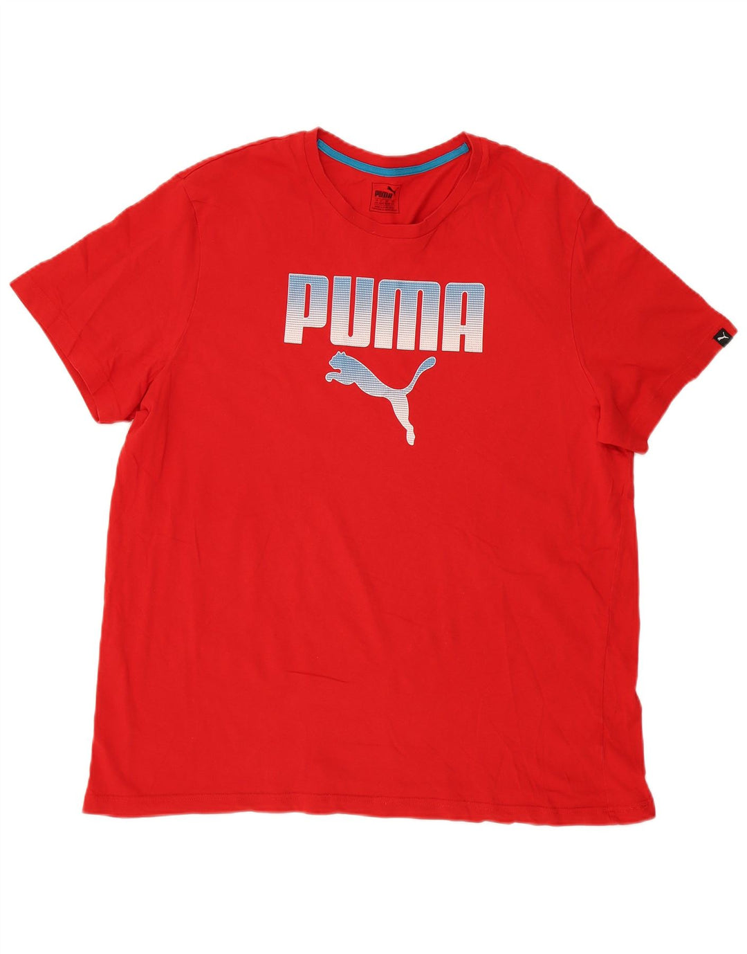 Puma Mens Graphic T-Shirt Top 2XL Red