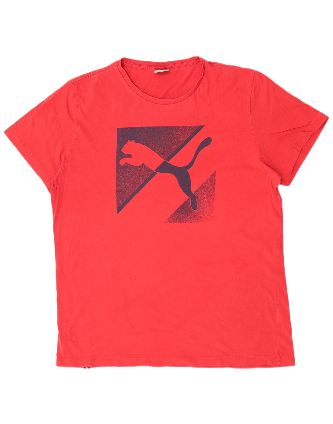 Puma Mens Regular Graphic T-Shirt Top XL Red Cotton