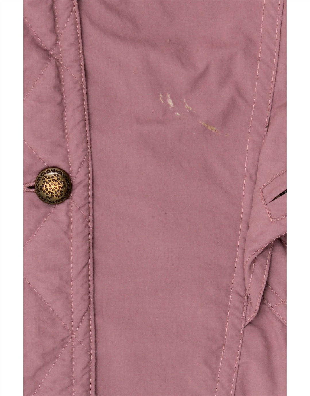 VINTAGE Womens Hooded Windbreaker Coat EU 42 Large Purple Polyester