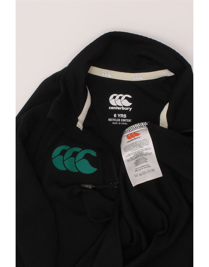 Canterbury Boys Ireland Graphic Pullover Tracksuit Top 5-6 Years Black