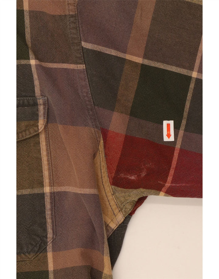 EDDIE BAUER Mens Regular Fit Shirt XL Multicoloured Check Cotton