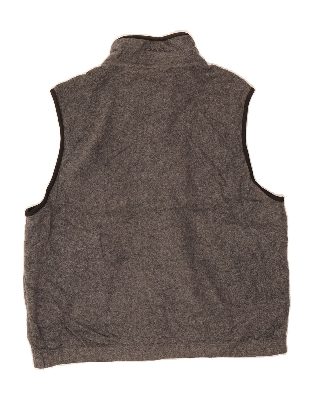 EDDIE BAUER Mens Fleece Gilet UK 40 Large Grey Polyester Vintage Eddie Bauer and Second-Hand Eddie Bauer from Messina Hembry 
