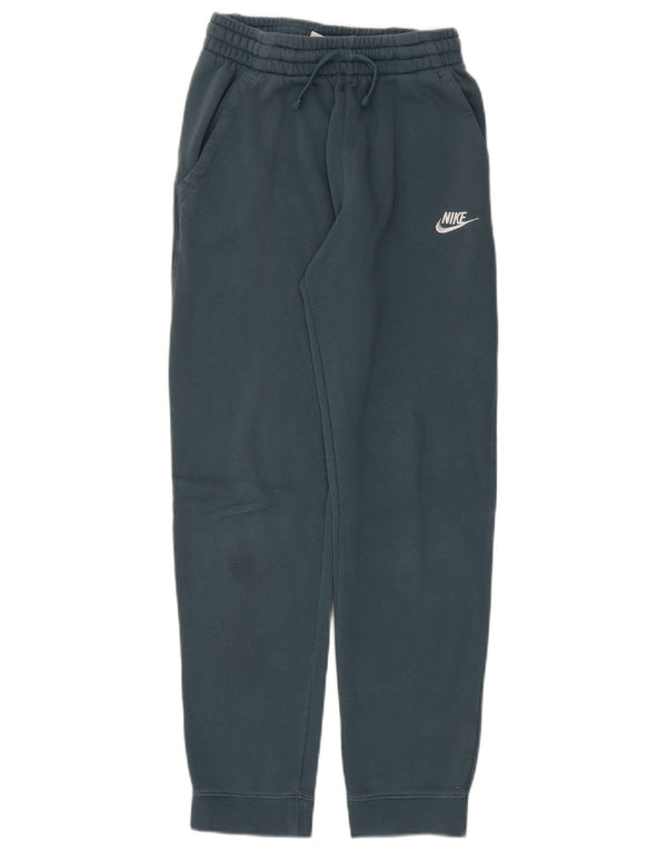 Nike Boys Tracksuit Trousers Joggers 13-14 Years XL Green Cotton