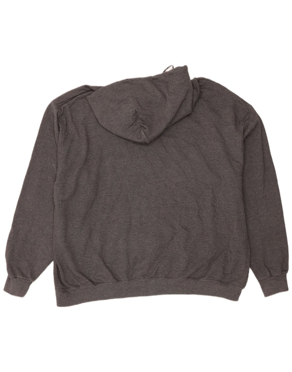 Champion Mens Graphic Regular Fit Hoodie Jumper 3XL Grey Cotton