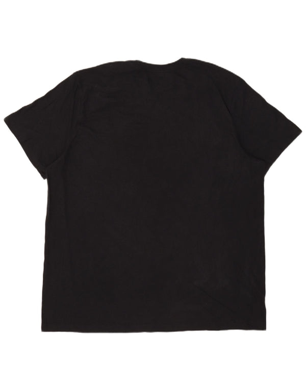 Nike Mens Graphic T-Shirt Top 2XL Black Cotton