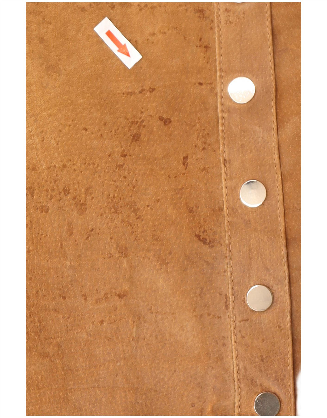 Pimkie Womens Suede Mini Skirt IT 44 Medium W32  Brown Leather