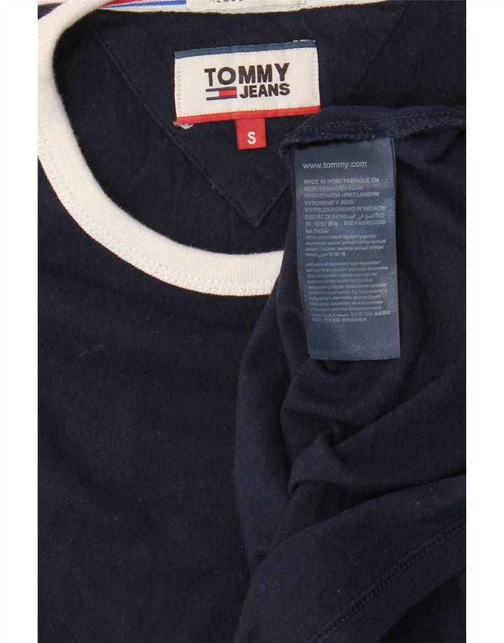 Tommy Hilfiger Mens Regular Fit T-Shirt Top Small Navy Blue Cotton