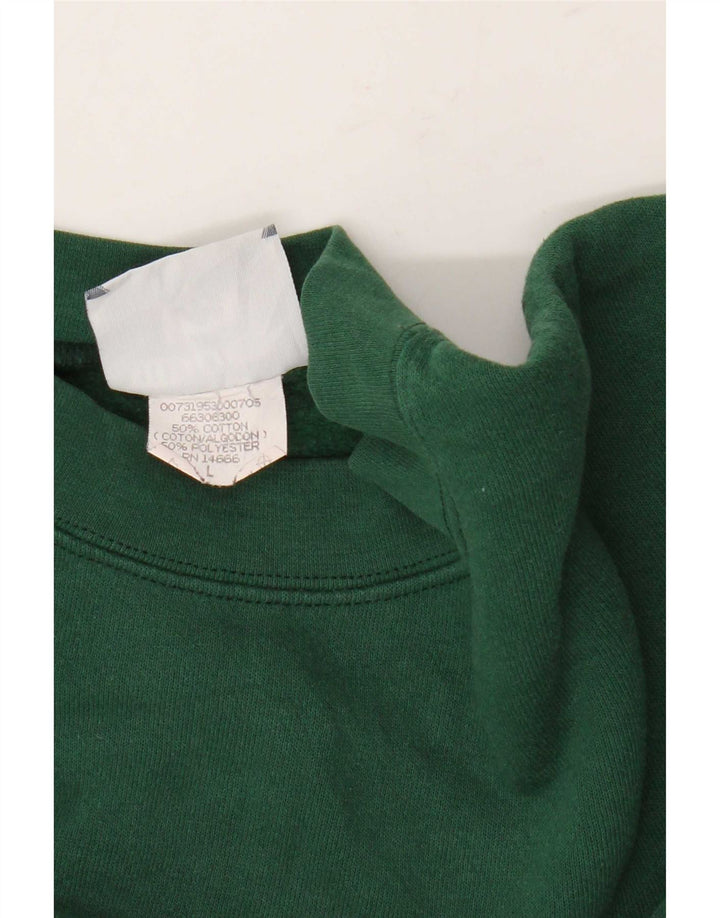 Lee Mens Graphic Sweatshirt Jumper Large Green Cotton