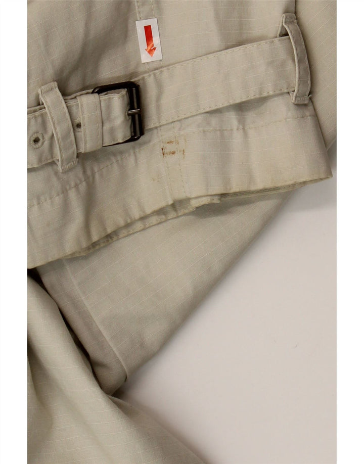 NAPAPIJRI Mens Graphic Utility Jacket UK 46 3XL Green Cotton