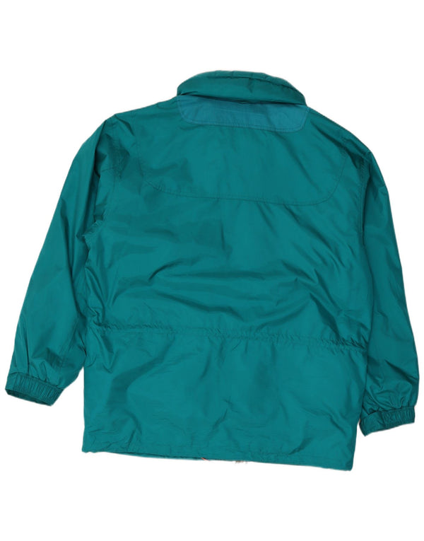 DUBIN Mens Hooded Windbreaker Jacket IT 54 2XL Green Polyester