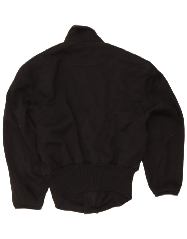 Vintage Womens Oversized Bomber Jacket UK 18 XL Black