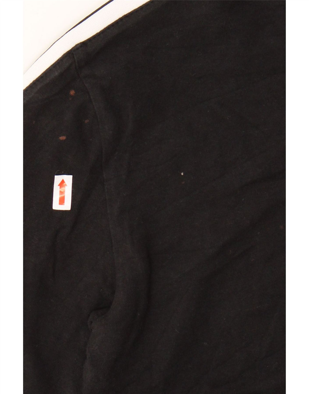 ADIDAS Womens T-Shirt Top UK 12 Medium Black Cotton