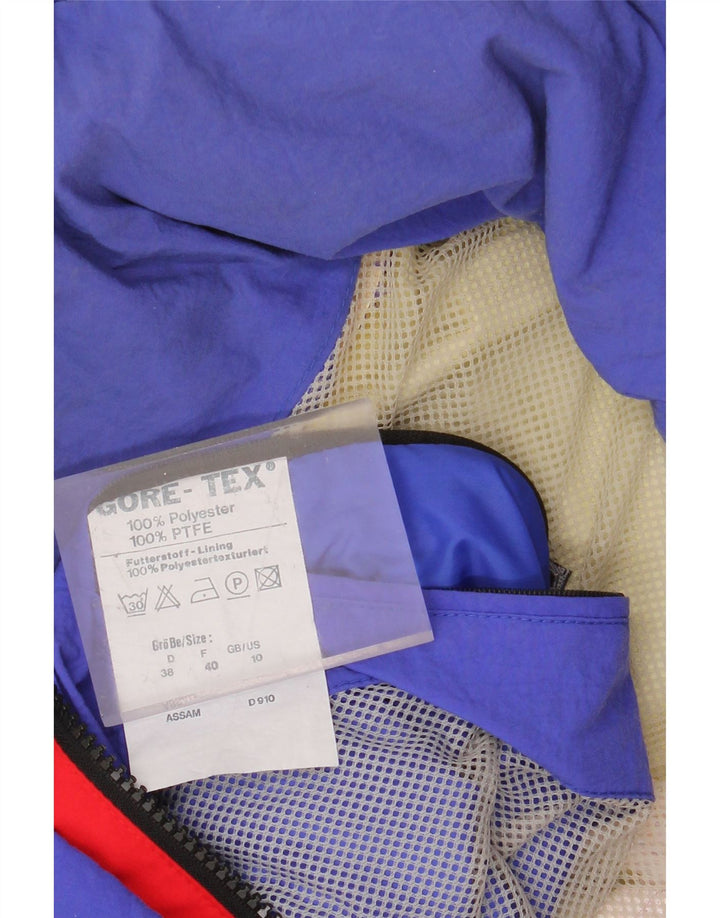 SCHOFFEL Womens Oversized Raincoat UK 10 Small  Red Colourblock Polyester