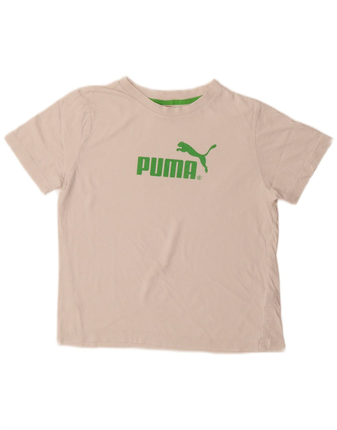 Puma Boys Graphic T-Shirt Top 11-12 Years White