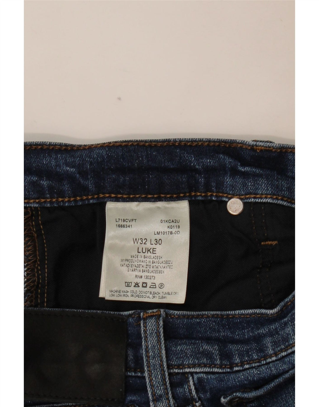 LEE Womens Luke Slim Jeans  W32 L30 Blue Cotton