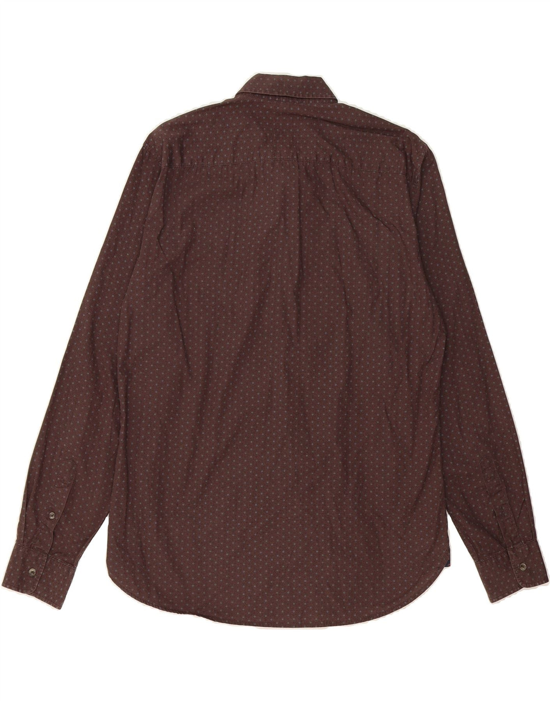 BENETTON Mens Shirt Medium Brown Spotted Vintage Benetton and Second-Hand Benetton from Messina Hembry 