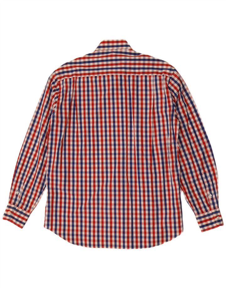 Paul & Shark Mens Shirt Size 39 Medium Multicoloured Gingham Cotton