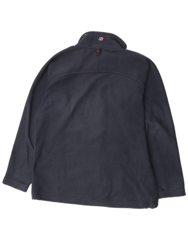 Berghaus Mens Fleece Jacket UK 42 XL Navy Blue Polyester