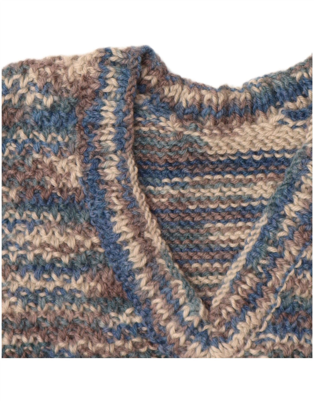 VINTAGE Womens Vest Tank Top UK 8 Small Blue Flecked