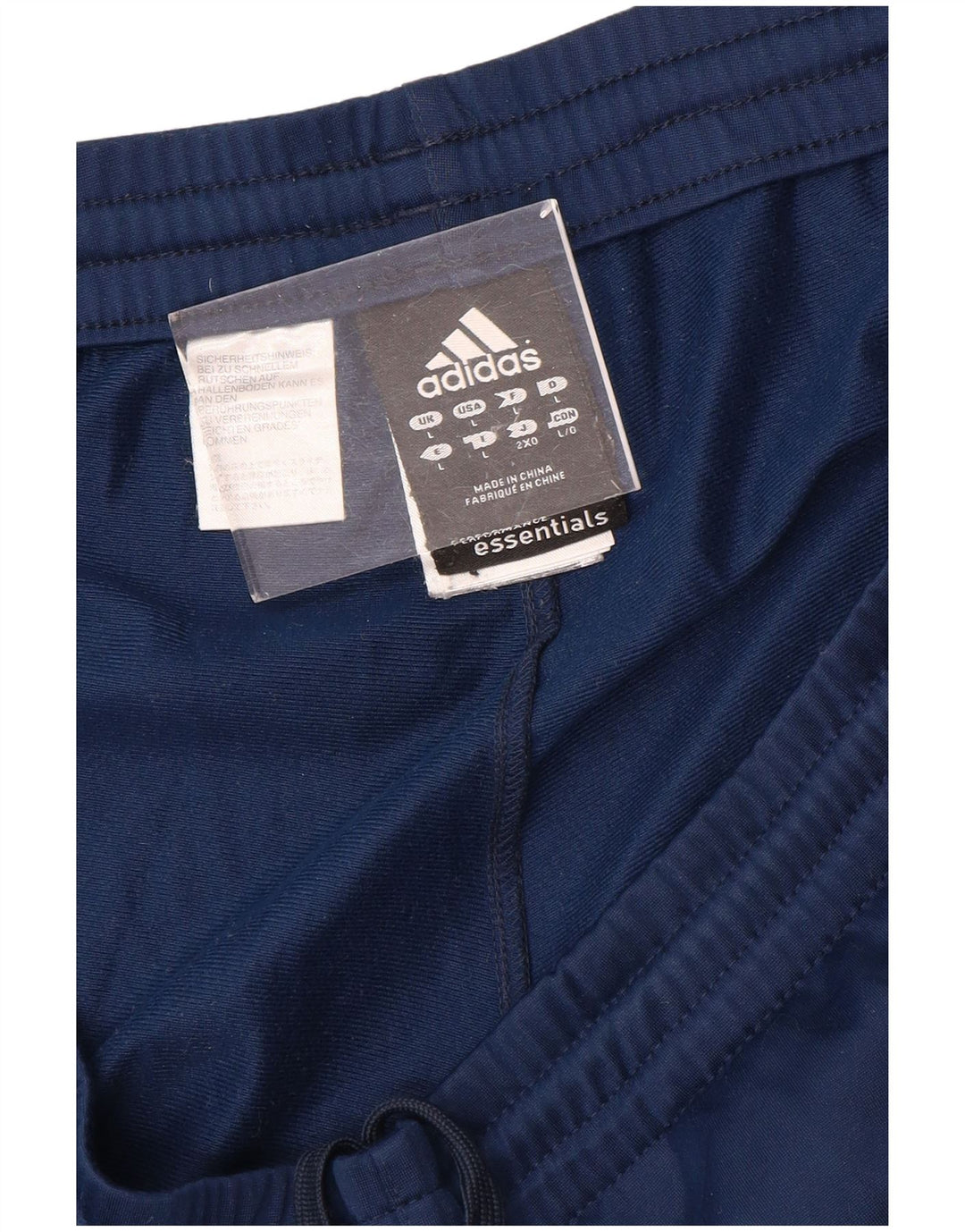 Adidas Mens Tracksuit Trousers Large Navy Blue Polyester
