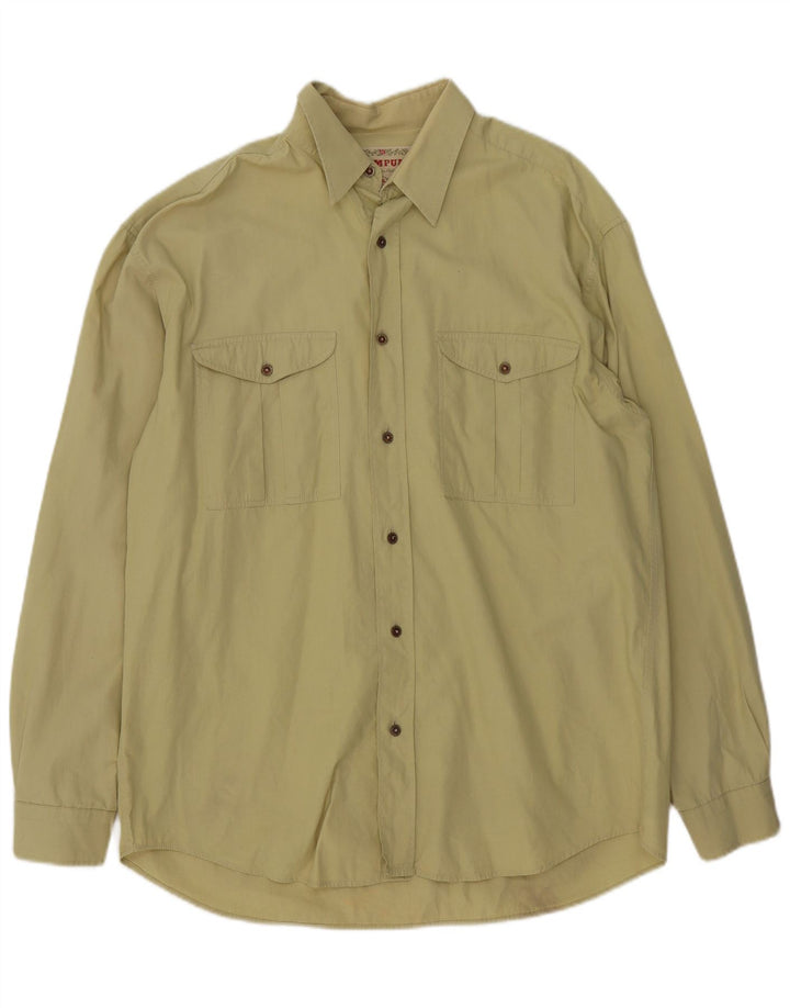 Wampum Mens Shirt XL Khaki
